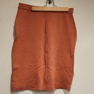 St John Peach Pencil Skirt